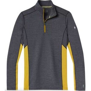 Smartwool Size M Merino Sport 150 Long Sleeve 1/4 Zip Base Layer Top Shirt EUC j